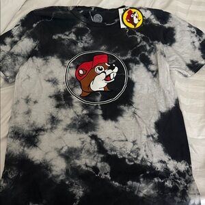 Black and White Tie-Dye Short Sleeve Tee